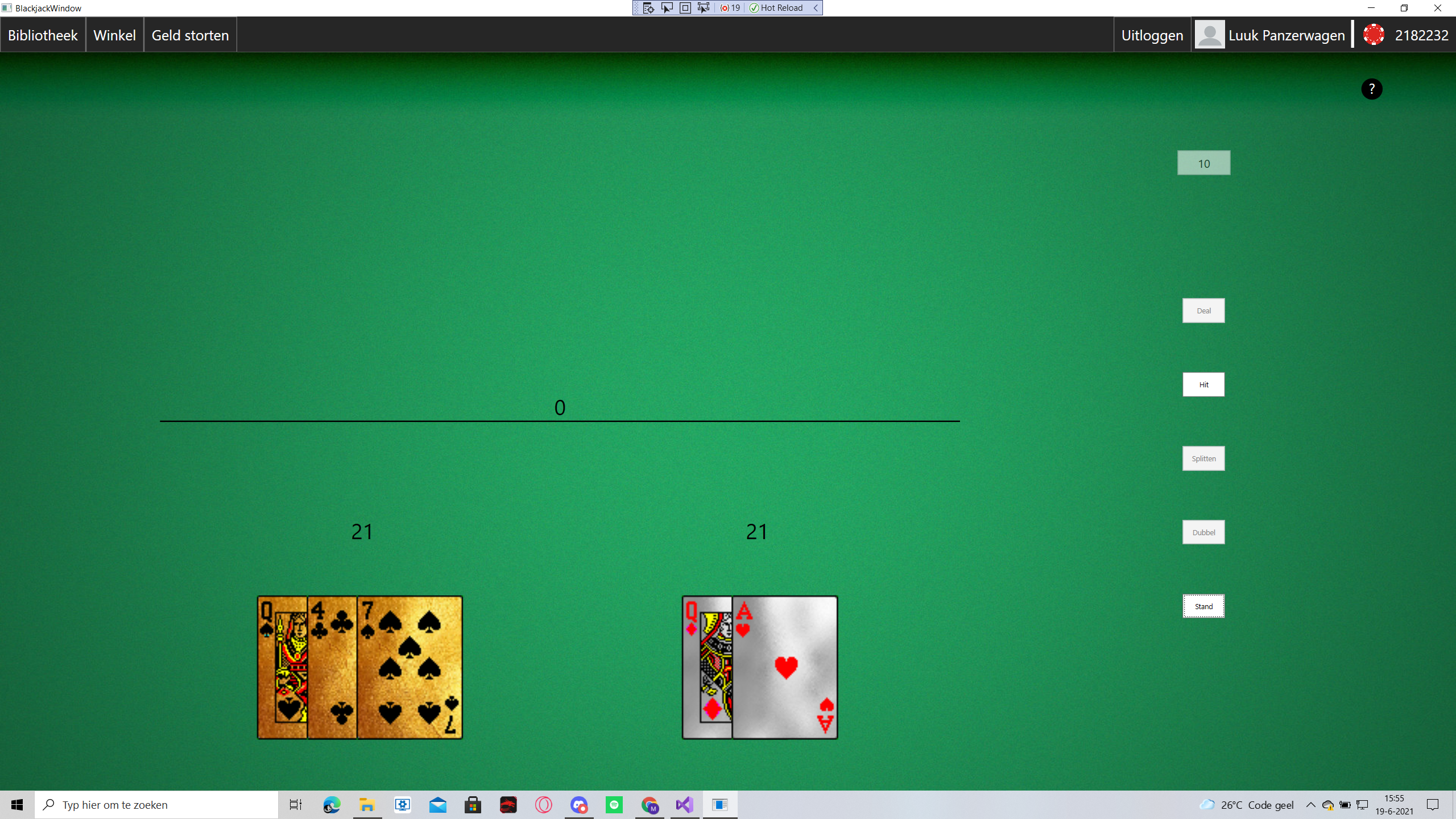 StonksCasino blackjack game